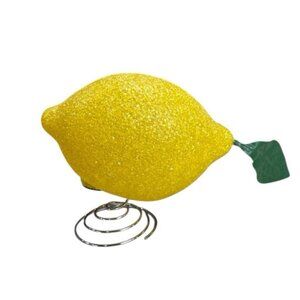 Vintage Melted Popcorn Plastic Yellow Lemon Fruit Night Light Desk Lamp